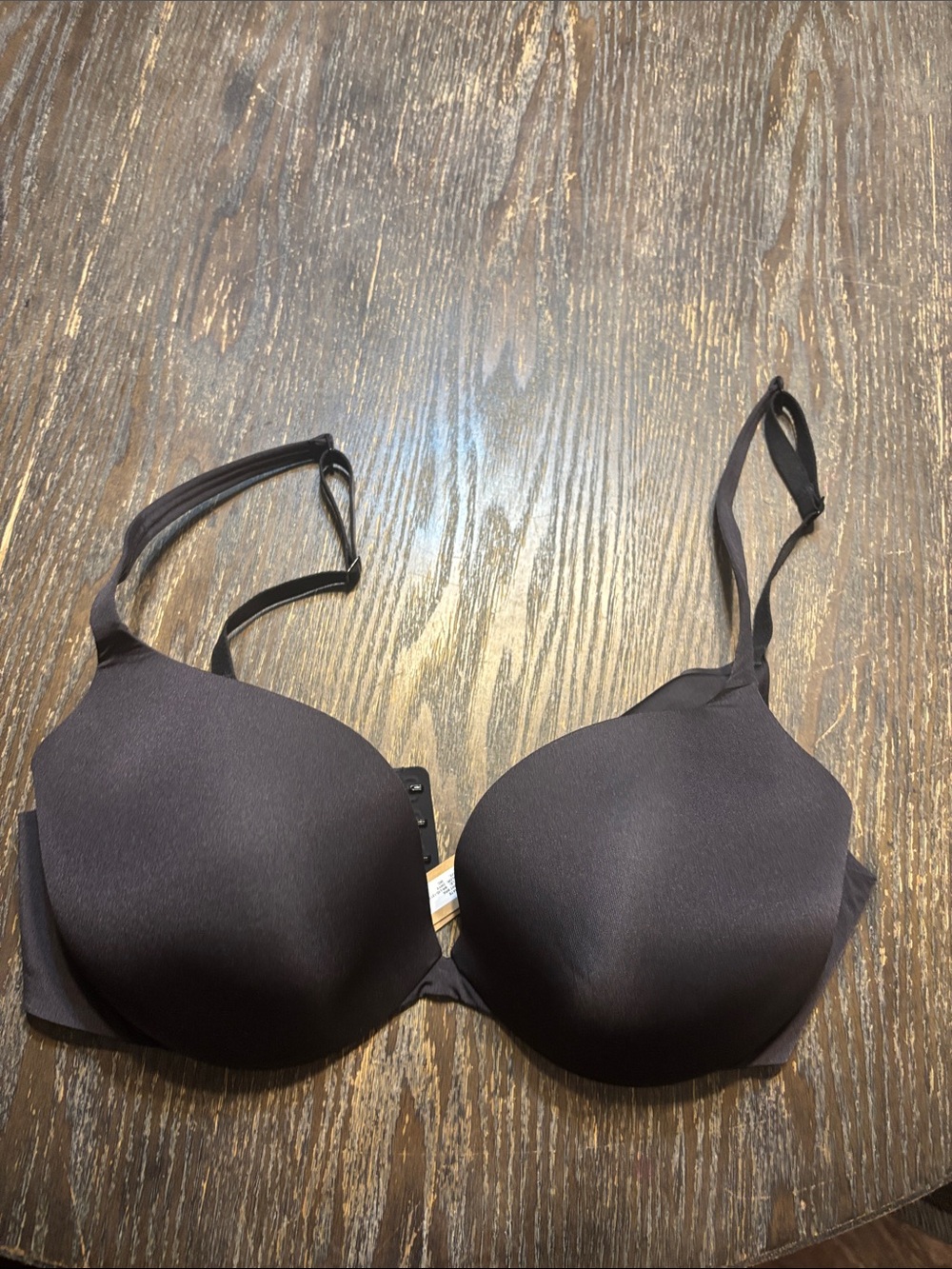 SKIMS Smooth intimate lightly lined Demi bra onyx 36C NWT Bra